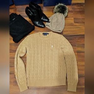 Ralph Lauren Cable-knit Logo Sweater small